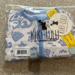 Kiki + Lulu 6-12 Month Chasing My Blues Away Long Sleeve Convertible Footie NWT